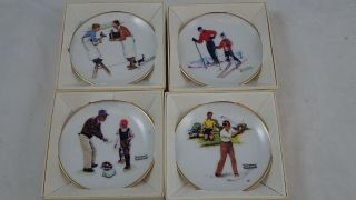 Norman Rockwell Four Seasons Miniature Collector 