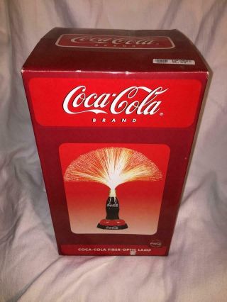 Rare Vintage Coke Coca Cola Fiber Optic Color Changing Lamp Nib