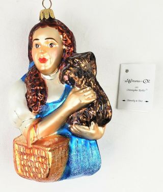 Christopher Radko “dorothy And Toto” Limited Edition Blown Glass Ornament 1997