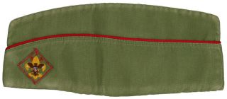 Vintage Boy Scout Bsa Uniform Garrison Hat Cap Xxl Extra Extra Large Eagle Patch