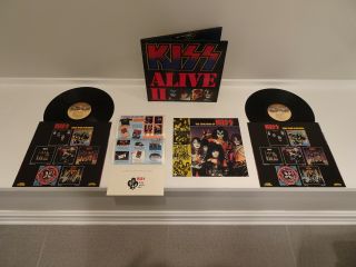 Nm - Gorgeous Kiss Alive Ii Lp Orig.  1977 Casablanca W/ Inners Booklet Order Form