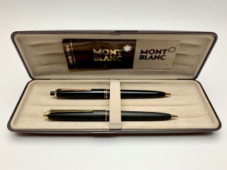 Vintage Montblanc Pix No.  25 And No.  250 Brush Finished 0.  9mm Mechanical Pencils
