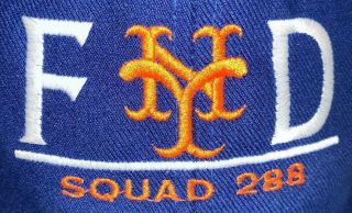 FDNY NYC Fire Department York City Flexfit Hat Squad 288 NY Mets Queens 2