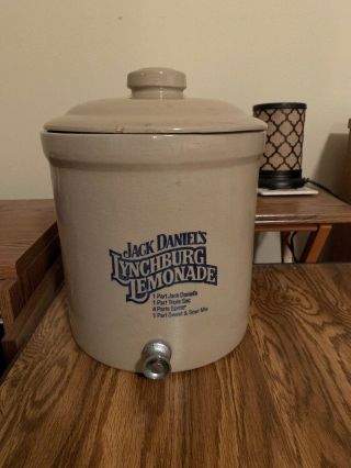 Jack Daniels Lynchburg Lemonade Stoneware Crock With Spout