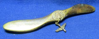 Pre - Wwii 1930s Army Air Corps Propeller & Wings Home Front Sweetheart Pin