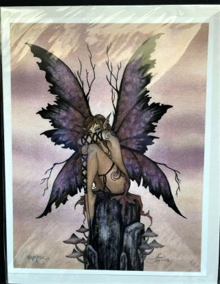 Amy Brown Bashful Fairy 8 ½ X 11 Art Print 2003 Euc