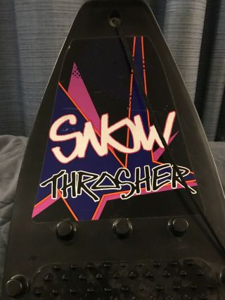 Vintage 1990 ' s Snow Thrasher Snowboard by Black Snow 3