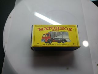 Matchbox Lesney 1966 7c Ford Refuse Truck Empty Box