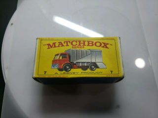 Matchbox Lesney 1966 7C Ford Refuse Truck Empty Box 3