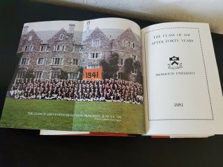 The Class Of 1941 After Forty Years Princeton University 1981 Hc,  Dj Book Great