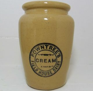 Scarce Large - Size Cream Pot From Rowntrees Field House Dairy C1905 - 10