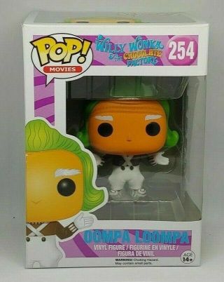 Funko Pop Movies 254 Willy Wonka And The Chocolate Factory Oompa Loompa