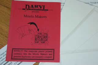 Moolah Makers (DARYL) - - vintage 1990 ' s - - practical money printing TMGS 2