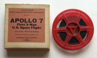 Vintage Nasa Apollo 7 Silent Color 8mm Film North American Rockwell Space Div