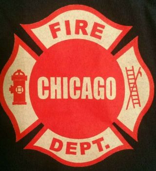 Chicago Fire Department Cfd Cook County Illinois T - Shirt Xl Fdny