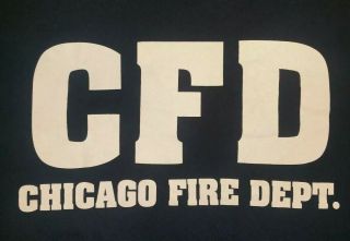 Chicago Fire Department CFD Cook County Illinois T - Shirt XL FDNY 2