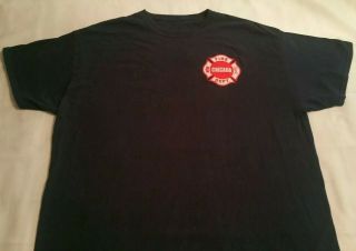 Chicago Fire Department CFD Cook County Illinois T - Shirt XL FDNY 3