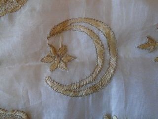 20thc Ceremonial? Middle Eastern/Islamic Gold & Silk Embroidered Runner185x51cms 2