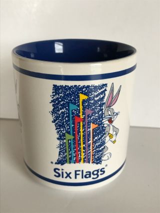 Six Flags Great America 1994 Warner Brothers Bugs Bunny Coffee Mug Cup 2