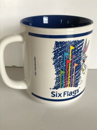 Six Flags Great America 1994 Warner Brothers Bugs Bunny Coffee Mug Cup 3
