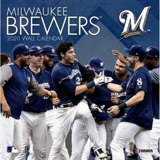 Turner Licensing,  2020 Calendars Milwaukee Brewers Wall Calendar With Stapled