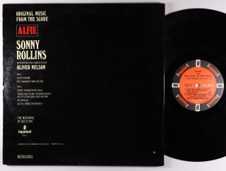 Sonny Rollins - Alfie OST LP - Impulse - A - 9111 Mono RVG 2