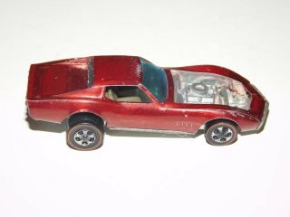 Vintage 1967 Mattel Redline Hotwheels Custom Corvette Diecast Car