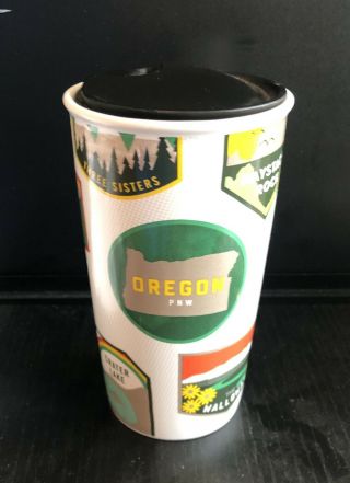 Starbucks 2017 Oregon Ceramic Traveler Cup Tumbler