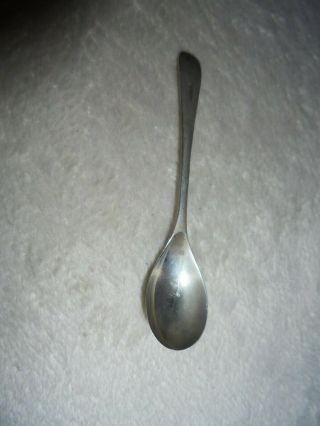 Small Antique Solid Silver Salt / Mustard Spoon - L.  Lt.  D Birmingham 1970