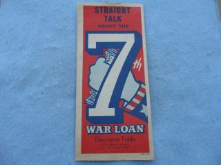 Wwii Us Home Front 7th War Loan Brochure Iwo Jima Ww2
