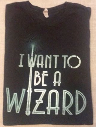 Fantastic Beasts Harry Potter Magic I Want To Be A Wizard Shirt Size L