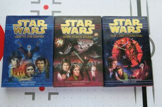 Star Wars Thrawn Trilogy Set Heir Empire The Last Command Dark Force Rising Hc