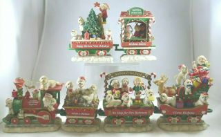 Danbury Bichon Frise Christmas Express Train 6 Piece Set