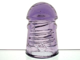 - Solid Dome Glass Bright Purple Cd 102 Diamond Glass Pony Insulator