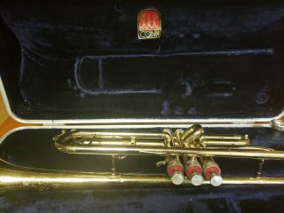 Conn Director Vintage Trumpet Usa Shooting Stars Case Bach Mouthpiece