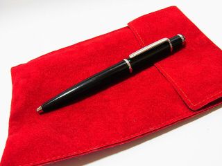 Cartier Diabolo Black Composite Palladium Finish Ballpoint Pen W/pouch