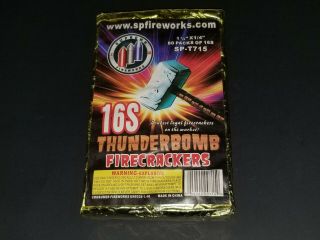 Gold Thunderbomb Firecracker Brick,  1280 Firecrakers,  80 Packs,  Collectable Label