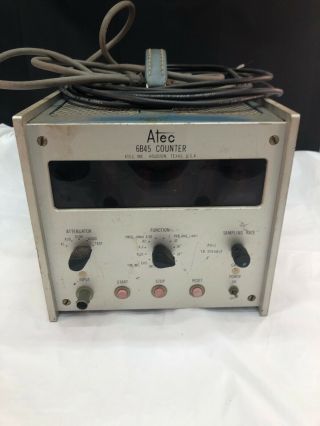 Atec 6b45 Counter Meter Detector Vintage Electronics Frequency Counter 1960s 50s