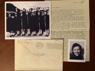 Wwii Letter Wac 32nd Hospital Battle Stars Italy,  Hero,  About Patients,  Ohio Ww2