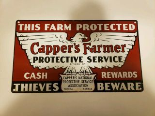 1950’s Capper’s Farmer Protective Service Sign