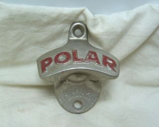 Vintage Polar Soda Starr X Cast Iron Wall Mount Bottle Opener Made In Usa