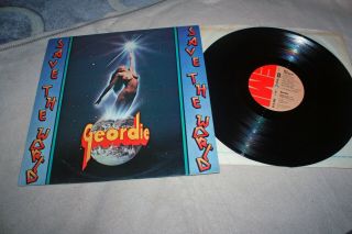 Geordie - Save The World - Uk Rock Lp 1976 Emi - Ac/dc