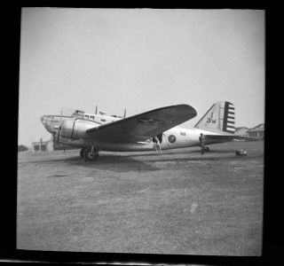 Vtg 1940 Ww2 - Era Photo Film Negative Army Aaf Aircraft Douglas B - 18 Bolo Bomber?