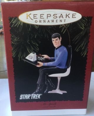 Hallmark Keepsake Ornament 1996 Mr.  Spock Star Trek