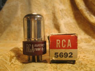 Vintage Single Nos Nib Rca 5692 Tube Red Base 1959