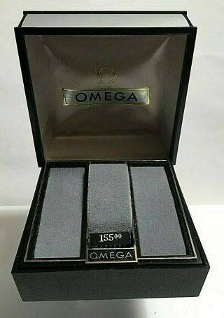 Vintage Omega Watch Case Only & Outer Top Box Lid For 14k Gold 17j Watch