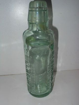 Marble Codd Bottle Mcdonald & Co Melbourne Soda Water Bottle 6 Oz