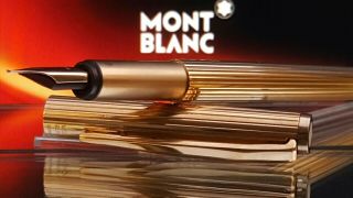 Mont Blanc Fountain Pen Noblesse Series 585 All Gold Functional Stunner Exc Y13