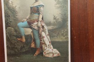 Victorian Trade Card 1880 ' s Old Judge Cigarettes Dancer Woman 3