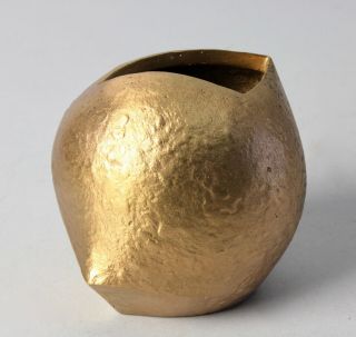 Exceptional Gilded Japanese Signed Bronze Vase By Hasegawa Masaya U24